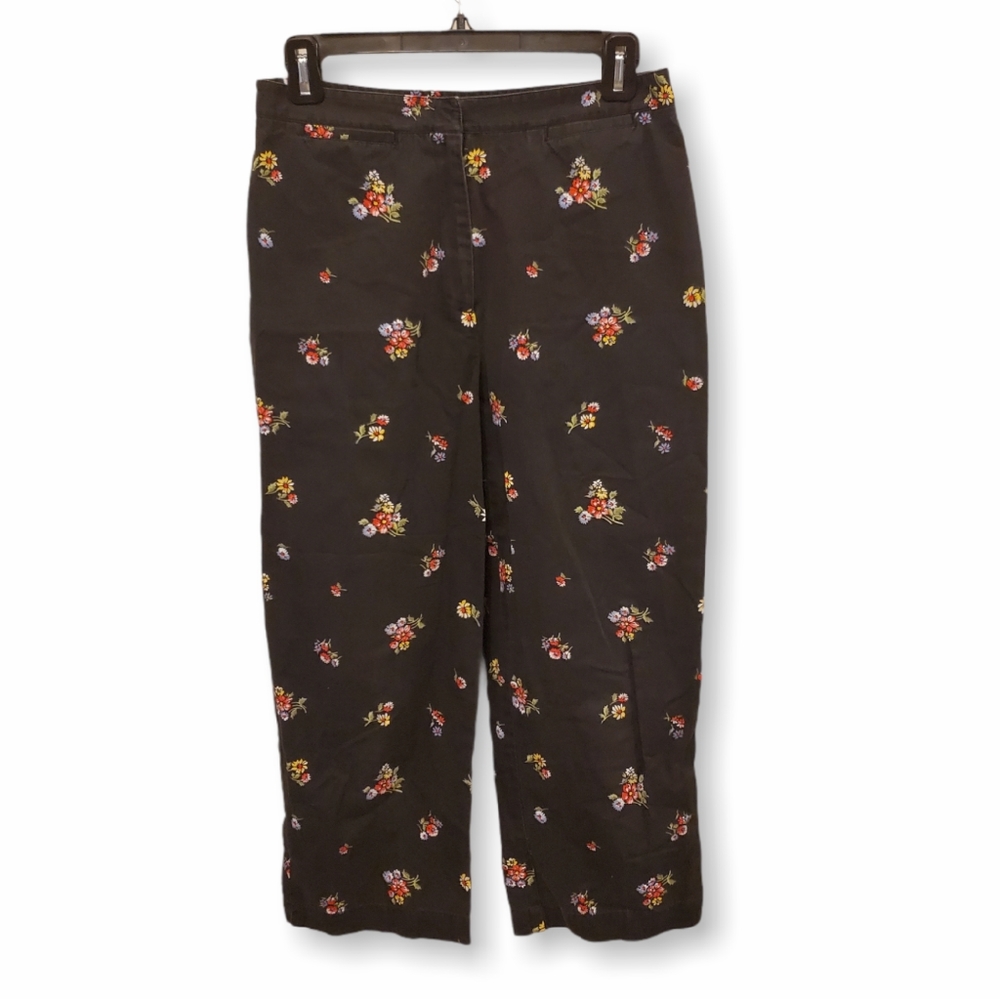 FLORAL LIZ CLAIBORNE Lizsport Capri Jeans